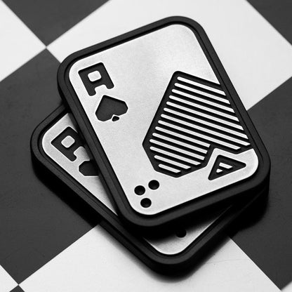 Tactile Slider – LAUTIE Poker Shuffle 2.0 | Stainless Steel Copper Zirconium EDC Push Slider