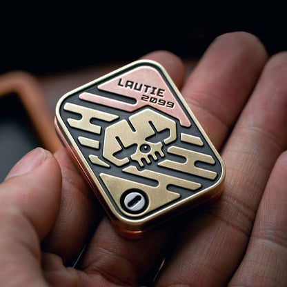Tactile Slider – LAUTIE Poker Shuffle 2.0 | Stainless Steel Copper Zirconium EDC Push Slider