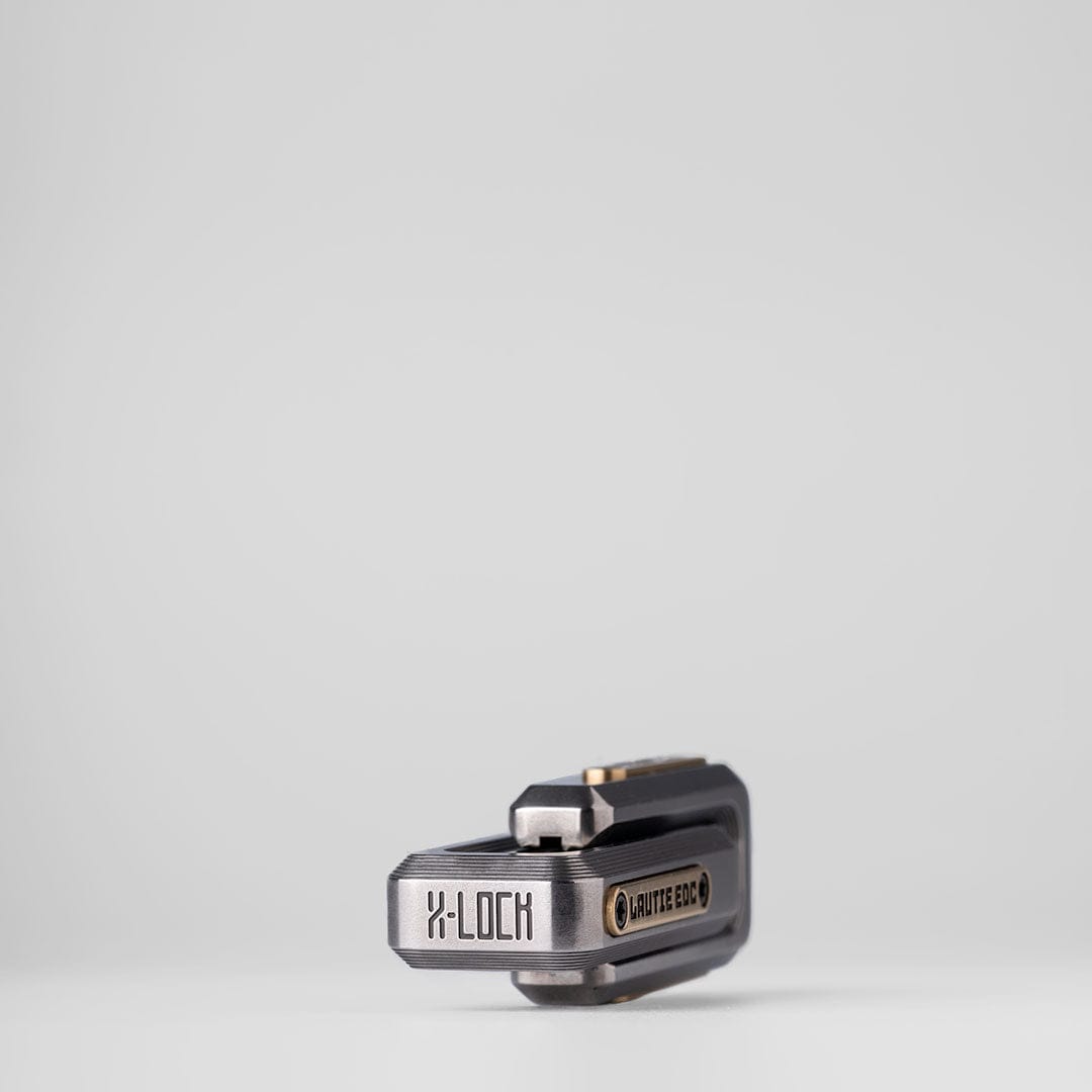 Fidget Slider EDC – LAUTIE X-Lock 2.0 | Stainless Steel Brass Zirconium Push Slider