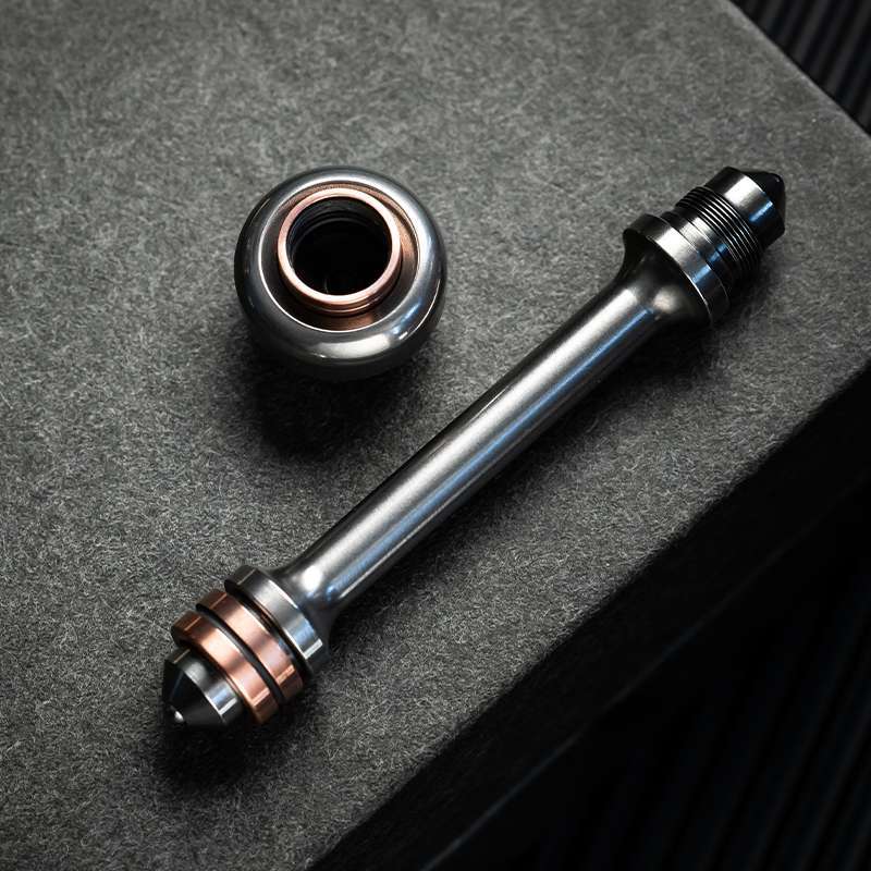 Push Slider – LAUTIE NoizC-Nano | PEI Stainless Steel Brass Titanium EDC Fidget Slider