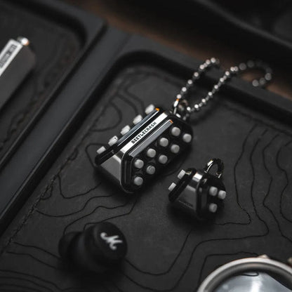 EDC Bead – LAUTIE Beetle Crash & Strawberry Crash | Zirconium Stainless Steel Copper Lanyard Pendant