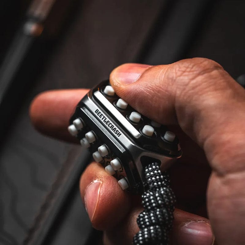 EDC Bead – LAUTIE Beetle Crash & Strawberry Crash | Zirconium Stainless Steel Copper Lanyard Pendant
