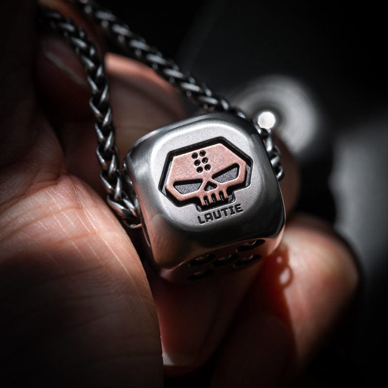 EDC Pendant – LAUTIE Warrior Monk Metal Dice | Stainless Steel Zirconium Copper Titanium