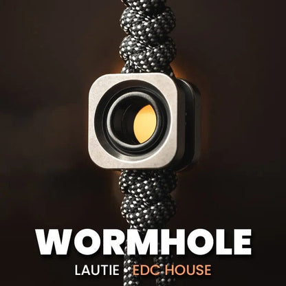 EDC Lanyard Bead – LAUTIE Wormhole Pendant | Titanium Zircuti Copper