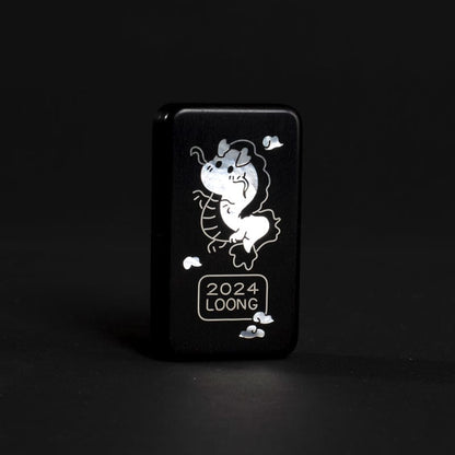 Haptic Slider – Liaoliao EDC Mu Linglong | African Blackwood Jade Mother of Pearl