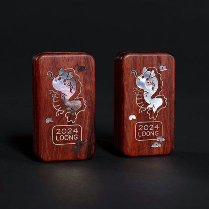 Haptic Slider – Liaoliao EDC Mu Linglong | African Blackwood Jade Mother of Pearl