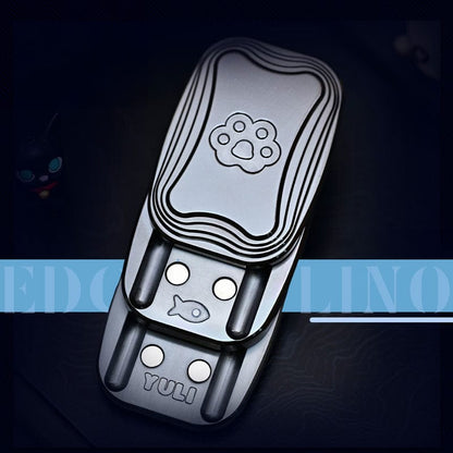 Fidget Slider EDC – LINO EDC Yuli | Polished Zirconium Push Slider