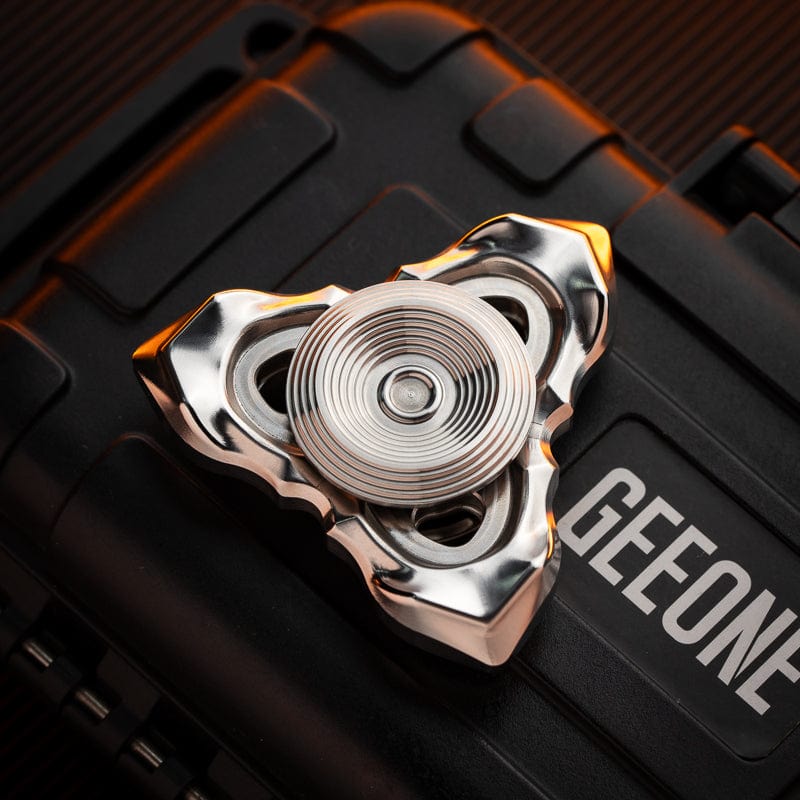 Fidget Spinner EDC – LQ EDC Thorns and Fog | Stainless Steel Zirconium Knife Grain Spinner
