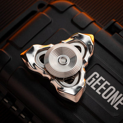 Fidget Spinner EDC – LQ EDC Thorns and Fog | Stainless Steel Zirconium Knife Grain Spinner