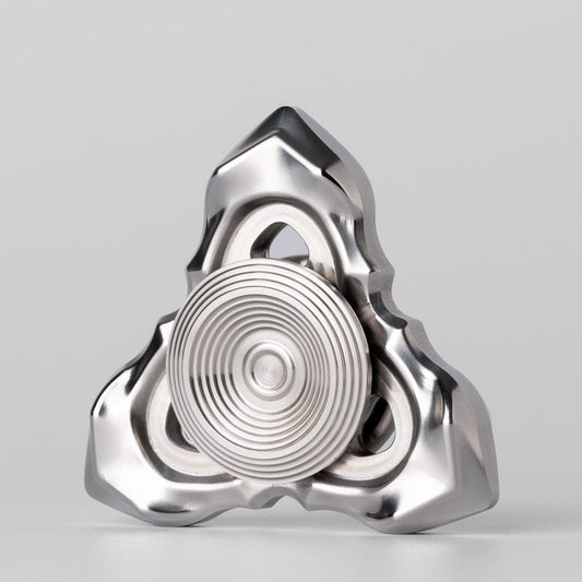 Fidget Spinner EDC – LQ EDC Thorns and Fog | Stainless Steel Zirconium Knife Grain Spinner