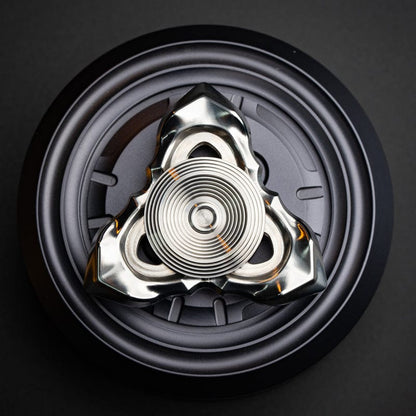 Fidget Spinner EDC – LQ EDC Thorns and Fog | Stainless Steel Zirconium Knife Grain Spinner
