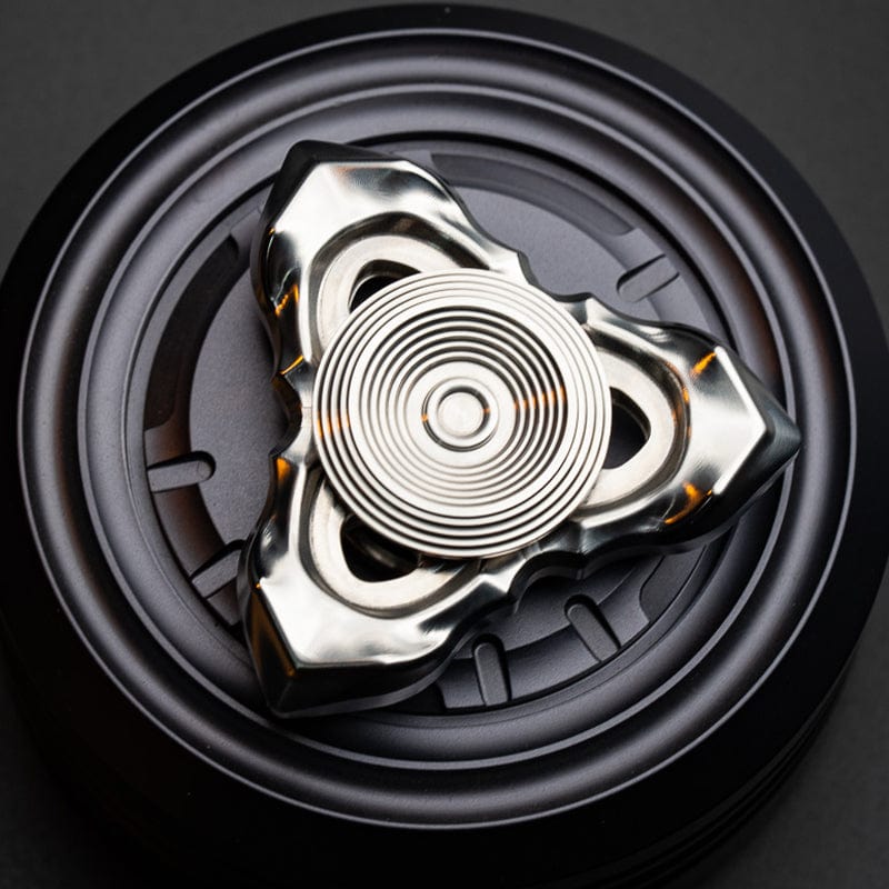 Fidget Spinner EDC – LQ EDC Thorns and Fog | Stainless Steel Zirconium Knife Grain Spinner