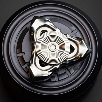 Fidget Spinner EDC – LQ EDC Thorns and Fog | Stainless Steel Zirconium Knife Grain Spinner