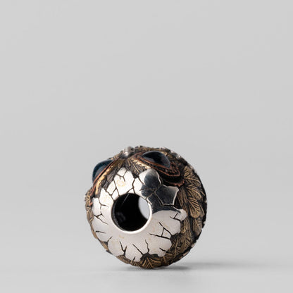 Knife Bead – LY EDC Owl Eggshell Lanyard Bead | Brass 925 Silver Cupronickel EDC Pendant