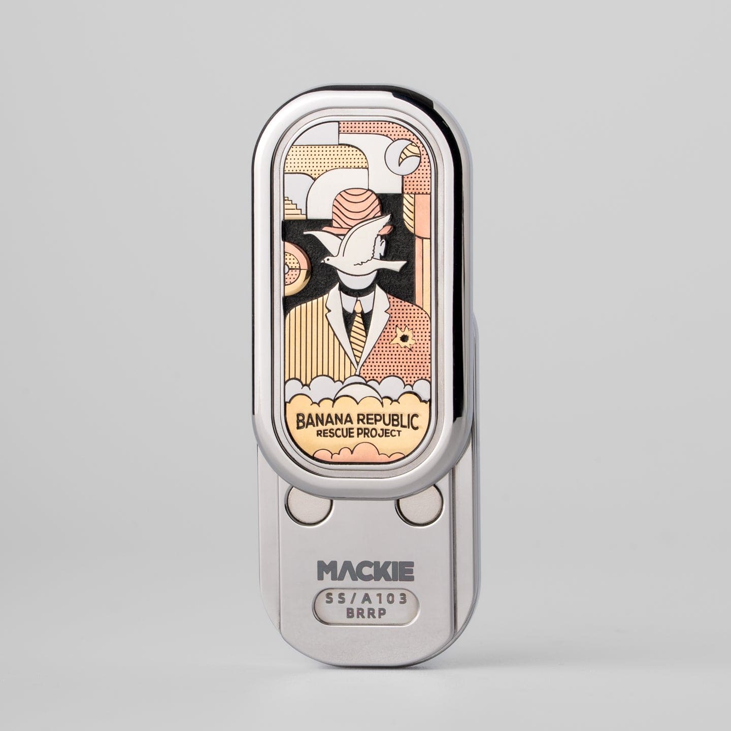 Mechanical Slider – MACKIE BRRP CP3 | Stainless Steel Copper EDC Push Slider