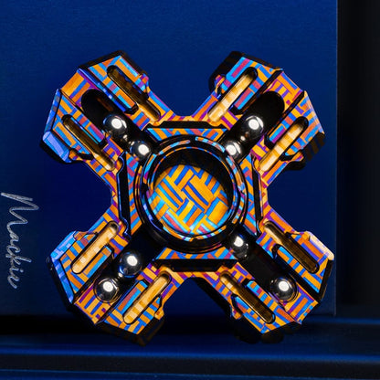 Gyroscope Toy – MACKIE Paladin | Titanium Zirconium Mokuti Zircuti EDC Fidget Spinner