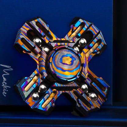 Gyroscope Toy – MACKIE Paladin | Titanium Zirconium Mokuti Zircuti EDC Fidget Spinner