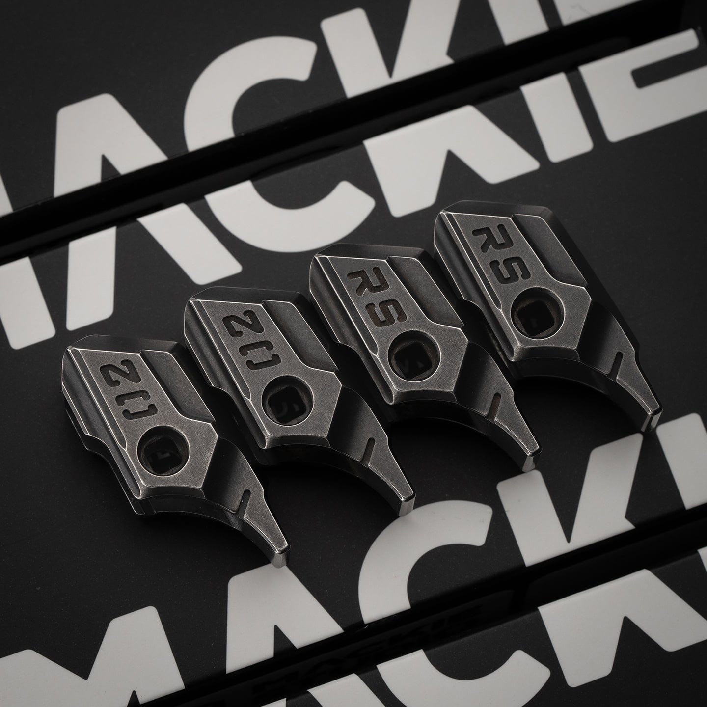 Fidget Spinner – MACKIE Star Ship 2.0 | Blasted Titanium Polished Zirconium EDC