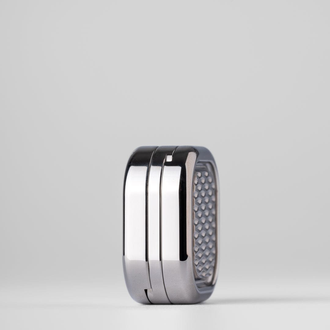 Clicker Slider – MACKIE CP3 Nano | Stainless Steel Damascus Damasteel EDC Push Slider