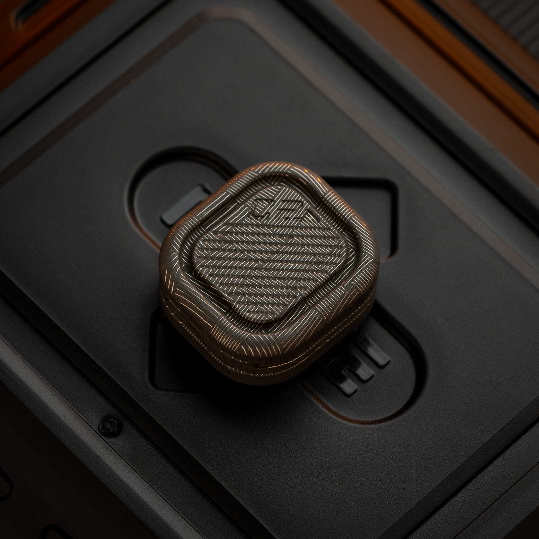 Clicker Slider – MACKIE CP3 Nano | Stainless Steel Damascus Damasteel EDC Push Slider