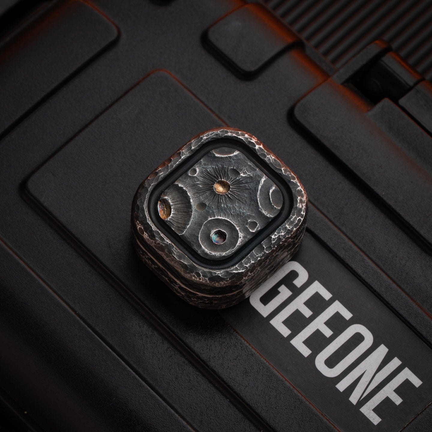 Clicker Slider – MACKIE CP3 Nano | Stainless Steel Damascus Damasteel EDC Push Slider