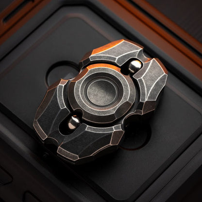 Hand Spinner – MACKIE Pulse | Titanium Brass Stainless Steel DIY Engraving EDC Gyroscope