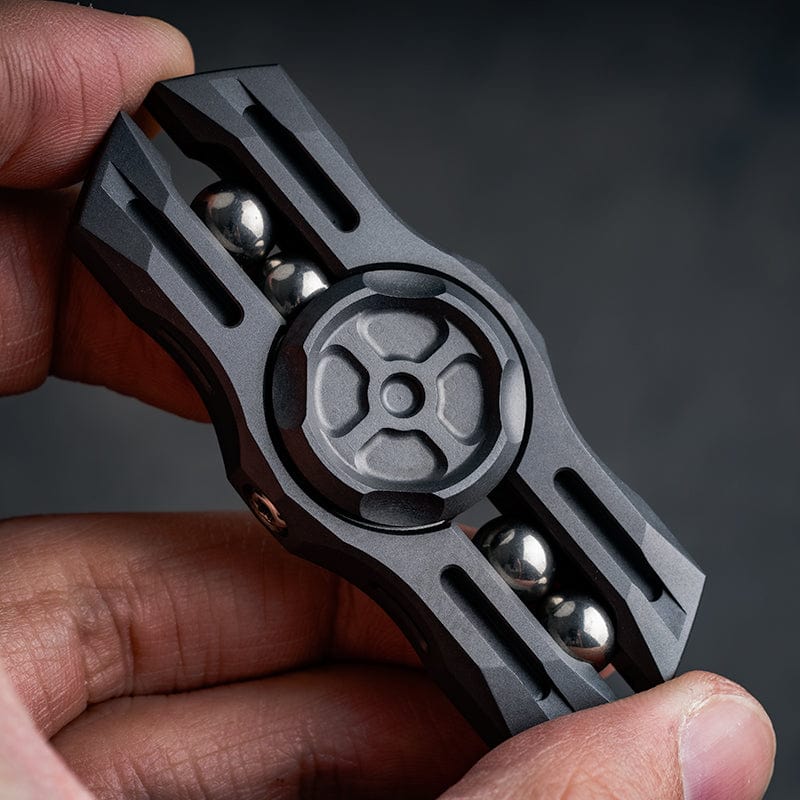 Precision Spinner – MACKIE Divine Sword 2.0 | Blasted Stainless Steel Zirconium EDC