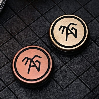 Haptic Coin – Magical EDC You Yi | Zirconium Brass Copper Chess Piece EDC