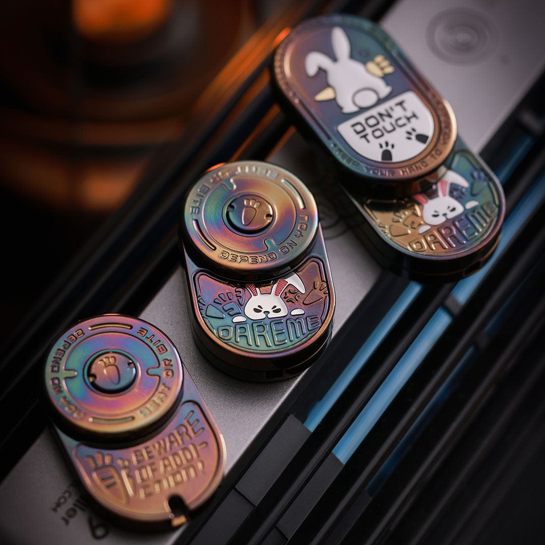 Tactile Slider – MOT MIX | Mokuti Zircuti Mokume Zirconium EDC Push Slider