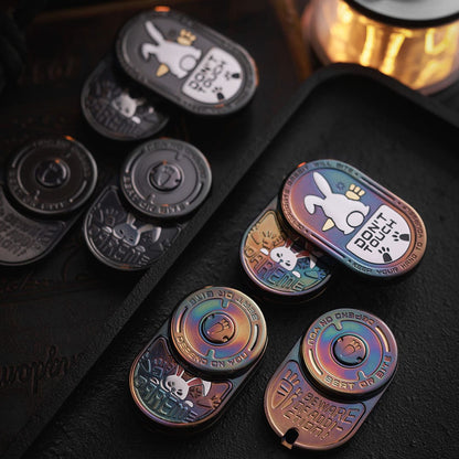 Tactile Slider – MOT MIX | Mokuti Zircuti Mokume Zirconium EDC Push Slider