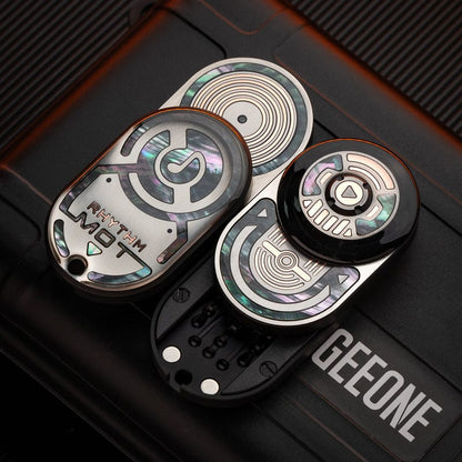 Tactile Slider – MOT MIX | Mokuti Zircuti Mokume Zirconium EDC Push Slider