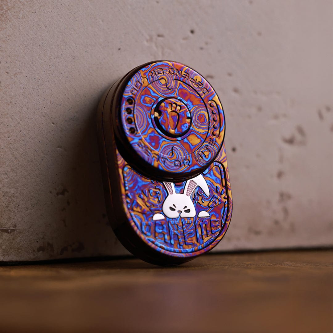 Tactile Slider – MOT MIX | Mokuti Zircuti Mokume Zirconium EDC Push Slider