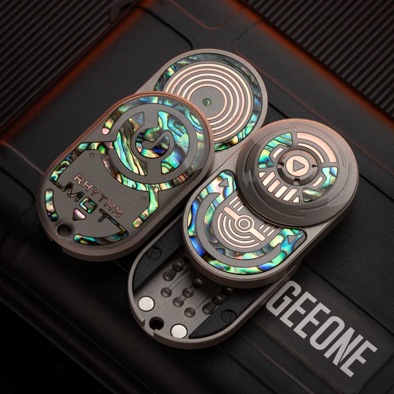 Tactile Slider – MOT MIX | Mokuti Zircuti Mokume Zirconium EDC Push Slider