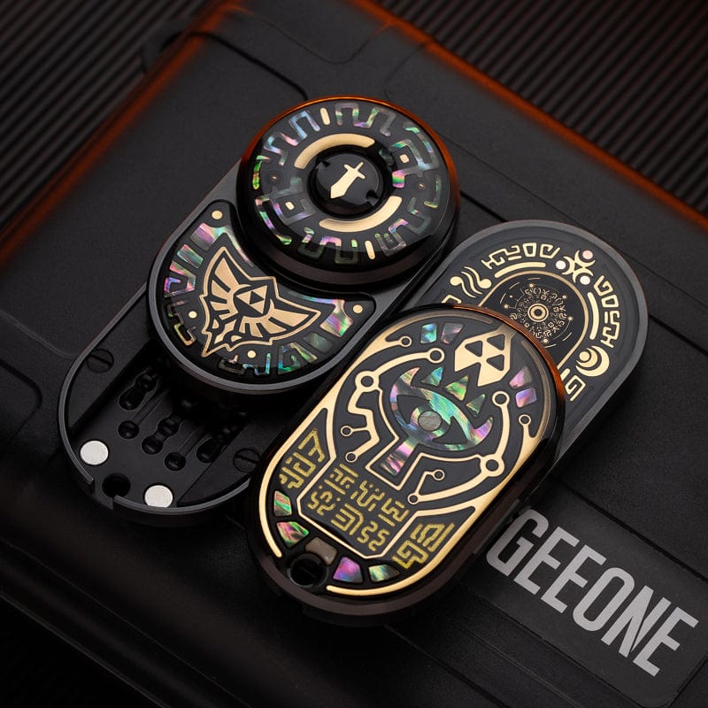 Tactile Slider – MOT MIX | Mokuti Zircuti Mokume Zirconium EDC Push Slider