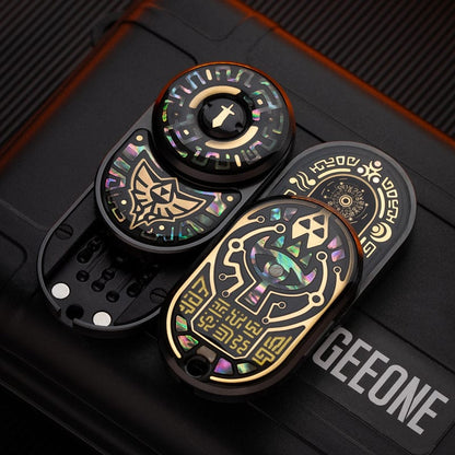 Tactile Slider – MOT MIX | Mokuti Zircuti Mokume Zirconium EDC Push Slider