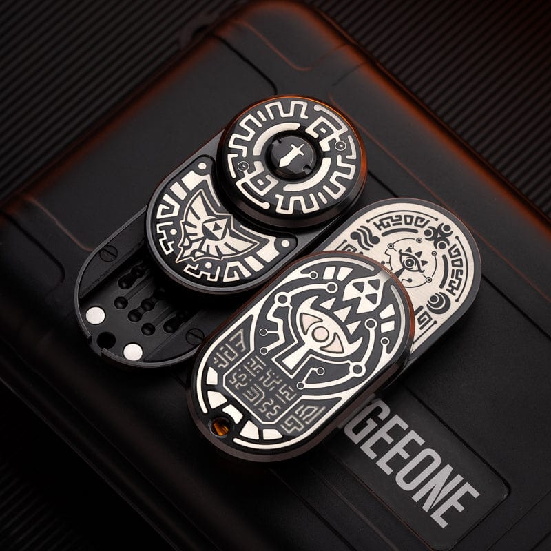 Tactile Slider – MOT MIX | Mokuti Zircuti Mokume Zirconium EDC Push Slider