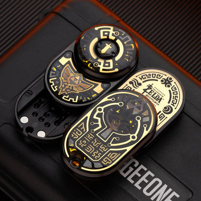 Tactile Slider – MOT MIX | Mokuti Zircuti Mokume Zirconium EDC Push Slider