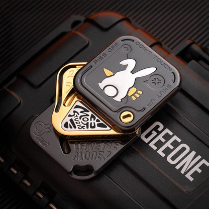 Fidget Spinner – MOT SNAP | Zirconium Oil Slick Blackened Golden Mokuti EDC