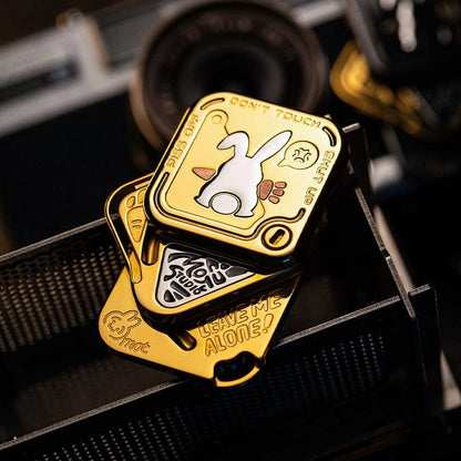 Fidget Spinner – MOT SNAP | Zirconium Oil Slick Blackened Golden Mokuti EDC