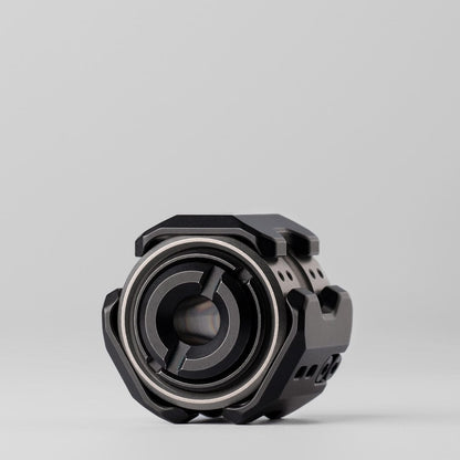 EDC Pendant – MUYI Sonic Mecha Bead | Stainless Steel Zirconium Blackened Titanium Damasteel Knife Bead