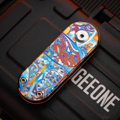 Folding Knife – New Play Capsule Pocket Knife | S390 Titanium EDC Multi Tool