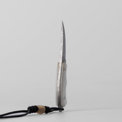 Multi Tool – New Play Liu Guang | BlueTongue Damascus Mother of Pearl EDC Knife