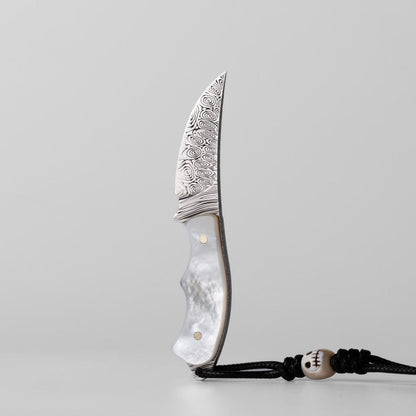 Multi Tool – New Play Liu Guang | BlueTongue Damascus Mother of Pearl EDC Knife