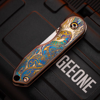 Pocket Knife EDC – New Play Yu Jingzi | ZDP189 M390 Titanium Engraving Multi Tool