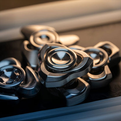 Gyroscope Toy – NewBee Casual | Stainless Steel Zirconium Titanium Mokume EDC Spinner