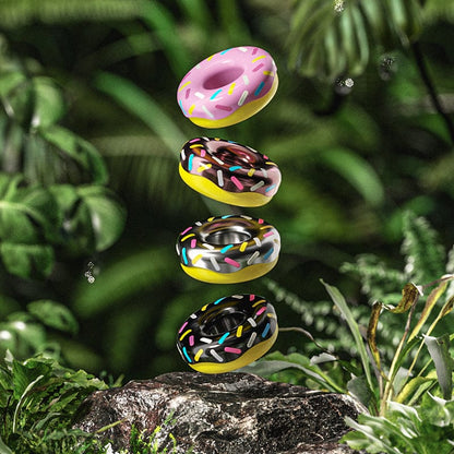 Fidget Coin – OS EDC Mini Donut | Stainless Steel Titanium Zirconium POM Haptic Coin