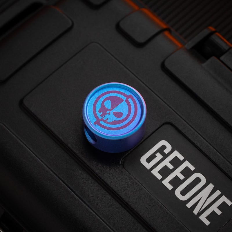 EDC Lanyard Bead – GEEOne Ripple | Titanium Anodized Knife Bead Paracord Pendant