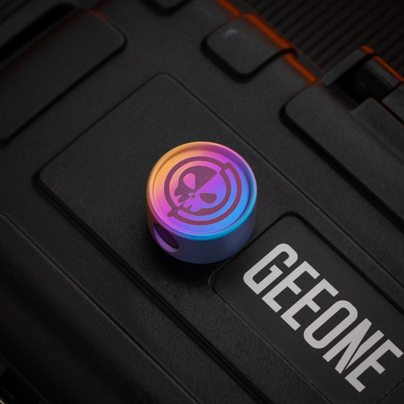 EDC Lanyard Bead – GEEOne Ripple | Titanium Anodized Knife Bead Paracord Pendant