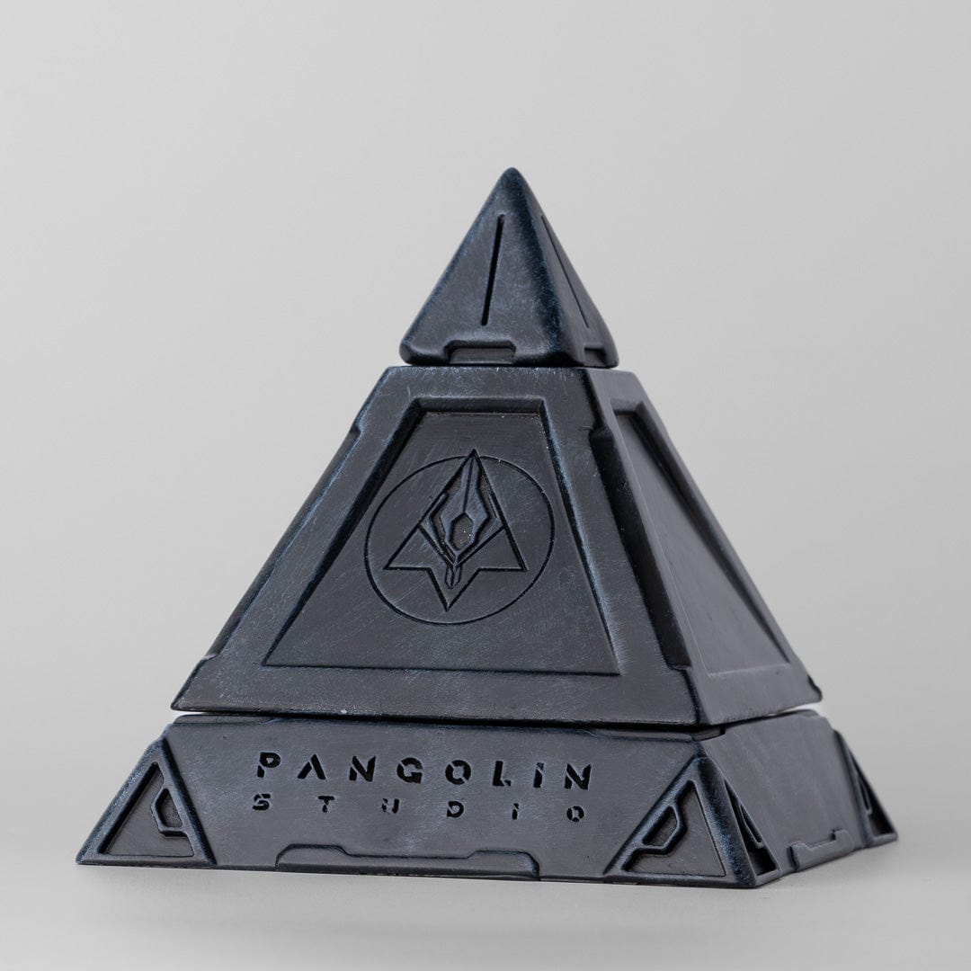 EDC Spinner Stand – Pangolin Pyramid Spinner Stand | Resin Stainless Steel Display Base