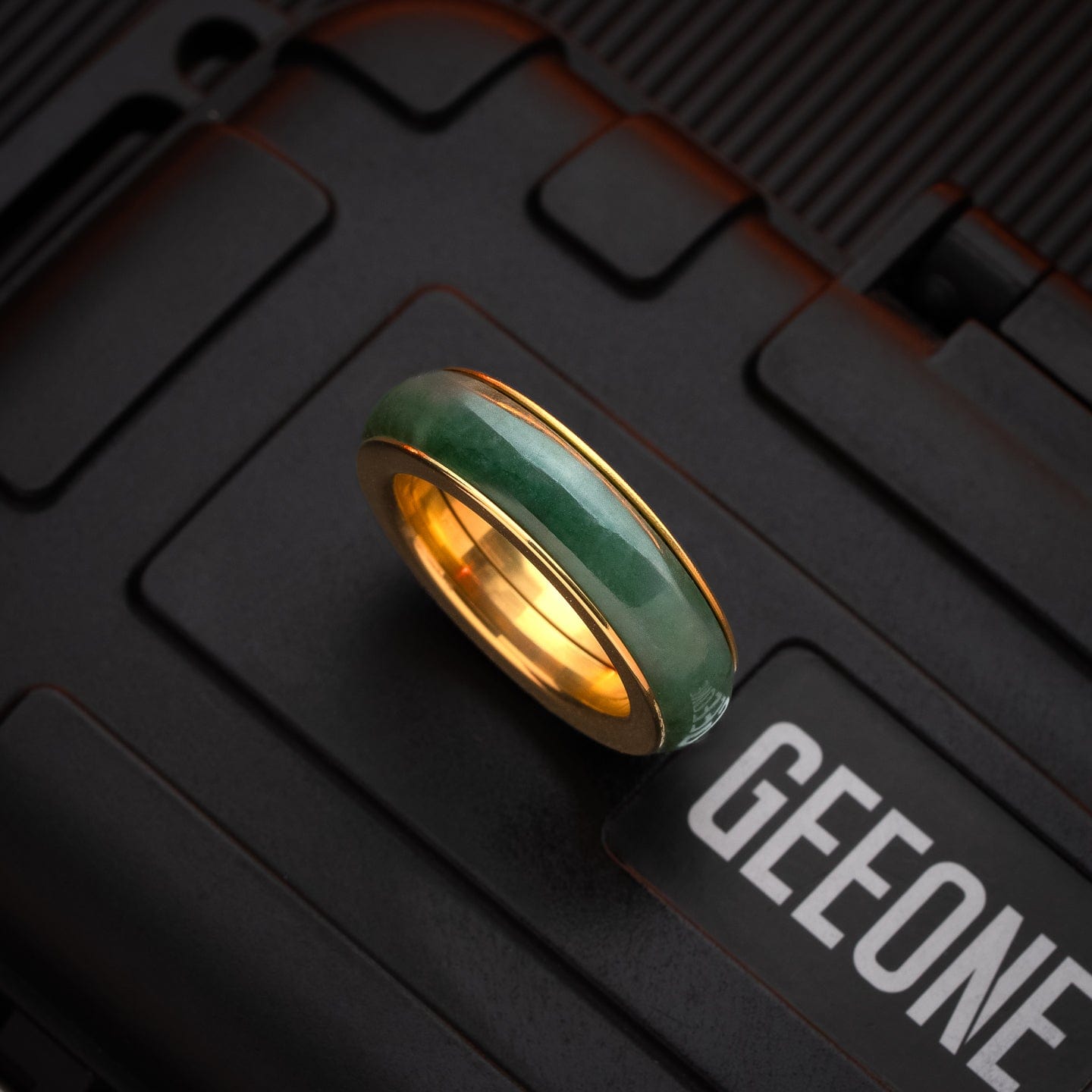 EDC Fidget Ring – S-X Technology She Jie | Jade African Jade Natural Stone Worry Ring